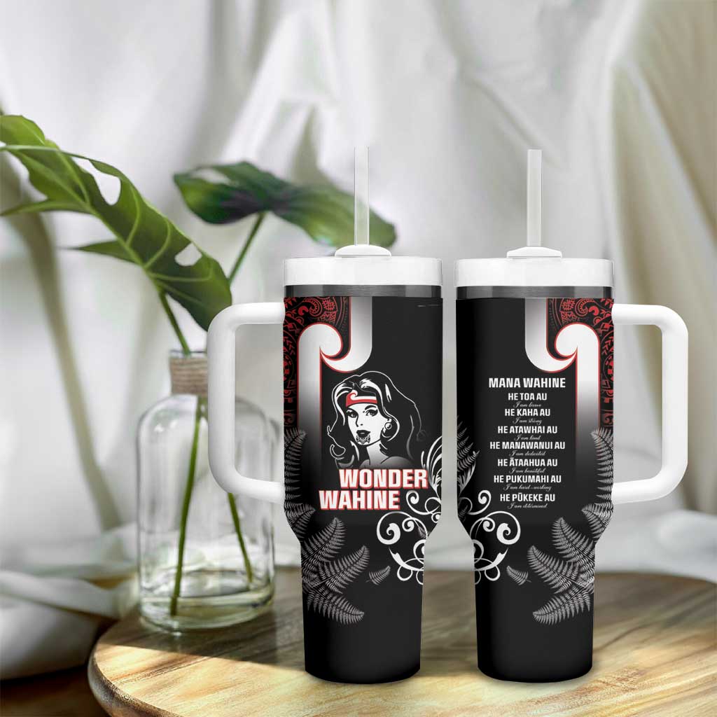 New Zealand Aotearoa Mana Wahine Tumbler With Handle LT05 - Polynesian Pride