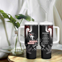 New Zealand Aotearoa Mana Wahine Tumbler With Handle LT05 - Polynesian Pride