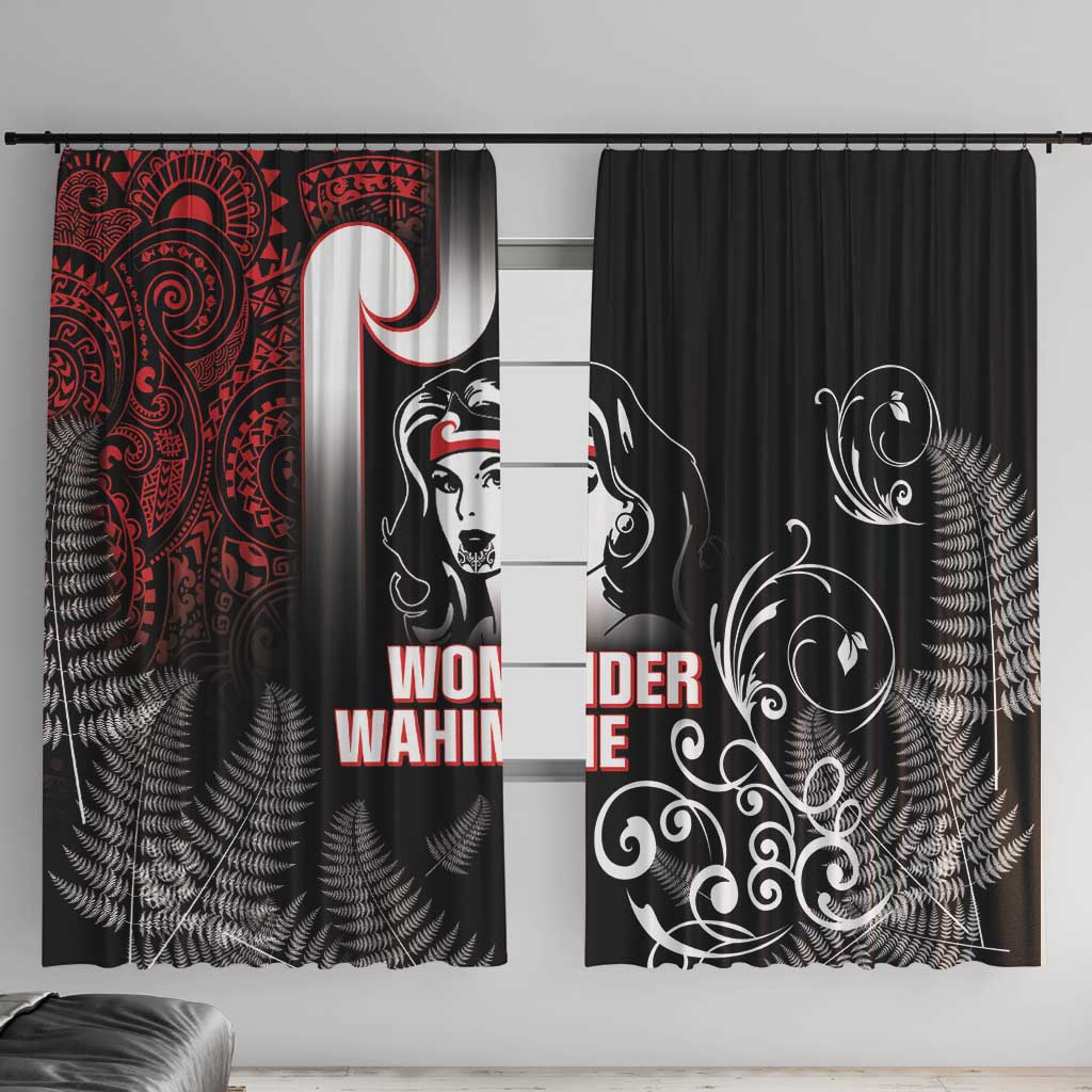 New Zealand Aotearoa Mana Wahine Window Curtain