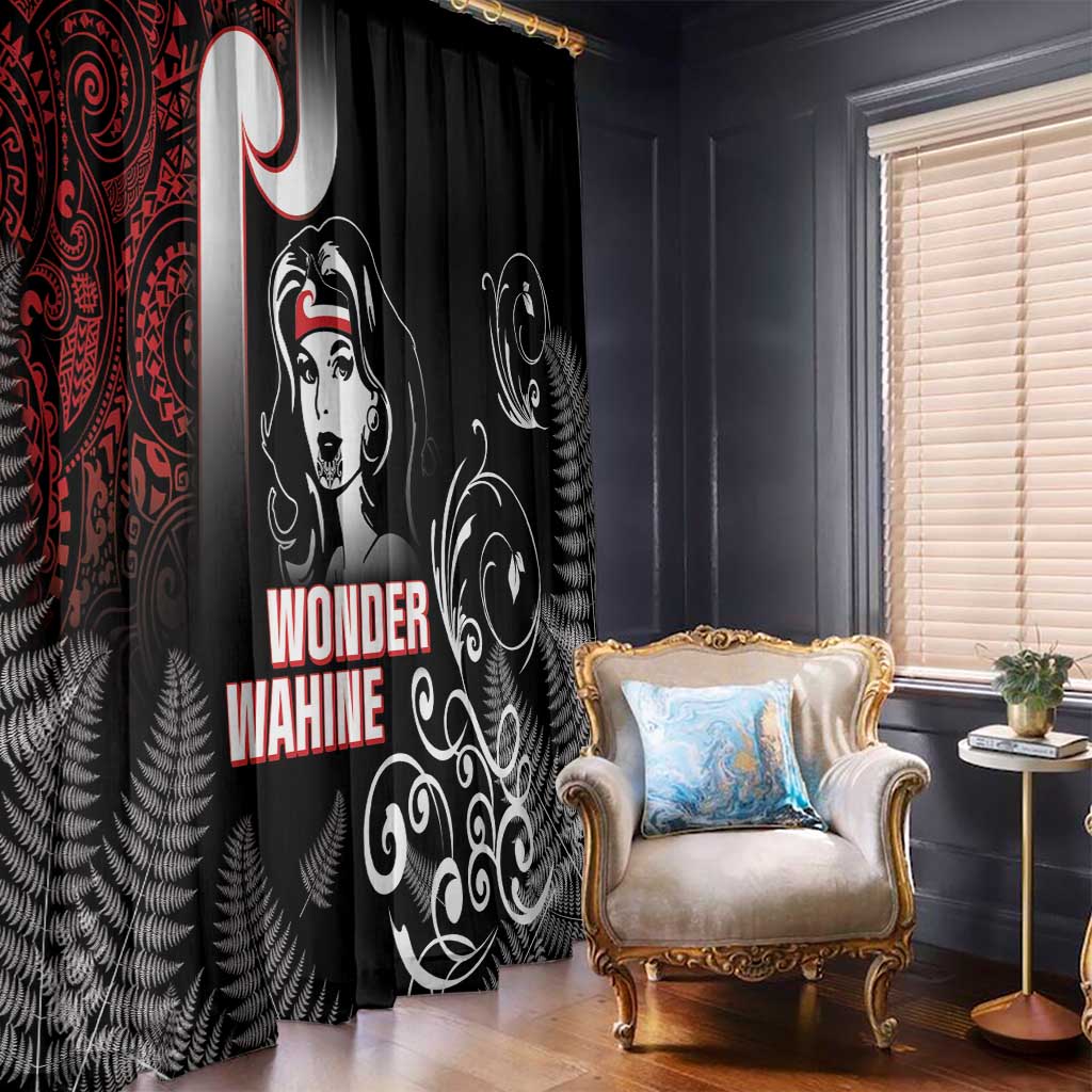 New Zealand Aotearoa Mana Wahine Window Curtain LT05 - Polynesian Pride