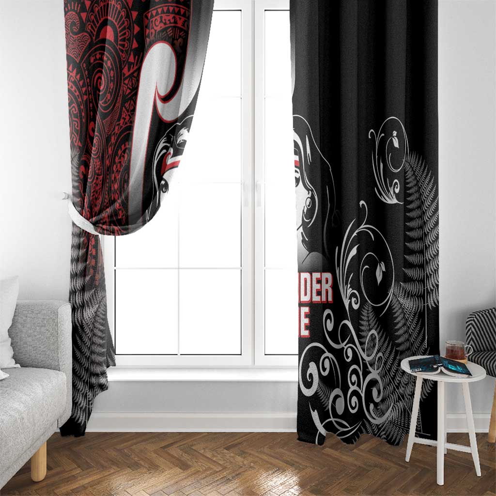 New Zealand Aotearoa Mana Wahine Window Curtain LT05 - Polynesian Pride
