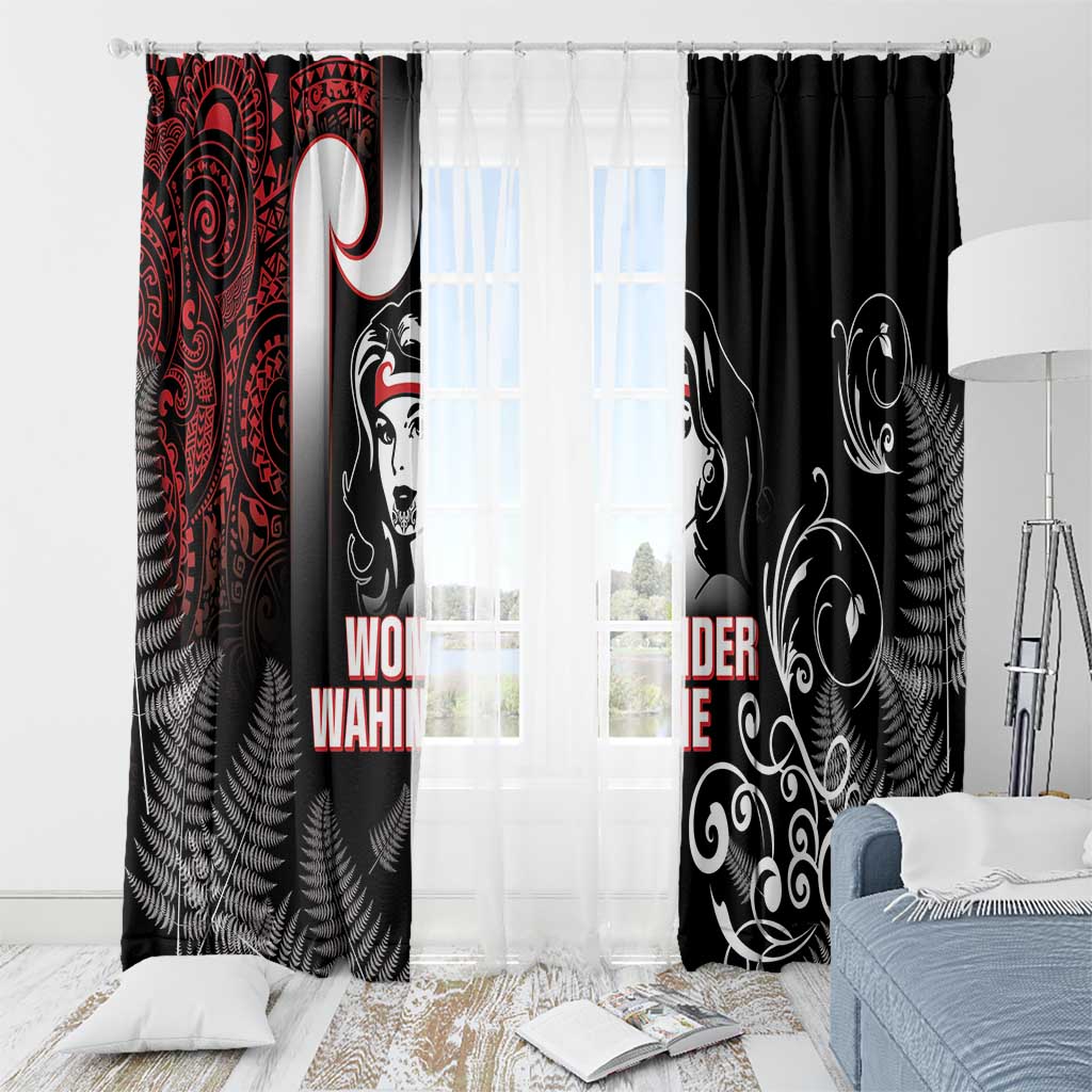 New Zealand Aotearoa Mana Wahine Window Curtain LT05 - Polynesian Pride