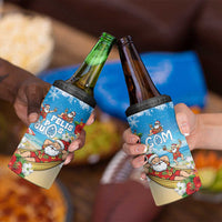 Guam Christmas 4 in 1 Can Cooler Tumbler Felis Pasgua Chilling Santa - Polynesian Pride