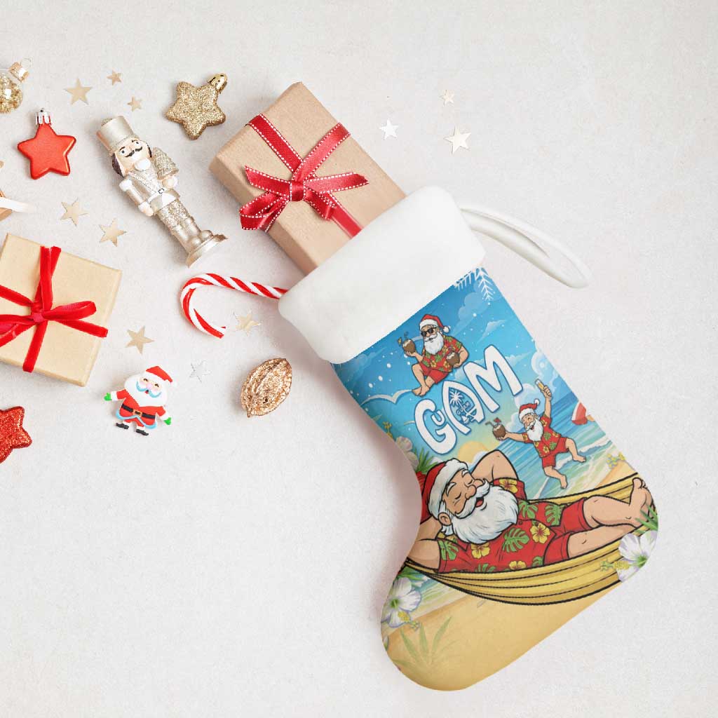 Guam Christmas Stocking Felis Pasgua Chilling Santa - Polynesian Pride
