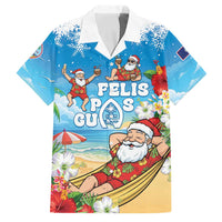 Guam Christmas Family Matching Mermaid Dress and Hawaiian Shirt Felis Pasgua Chilling Santa - Polynesian Pride