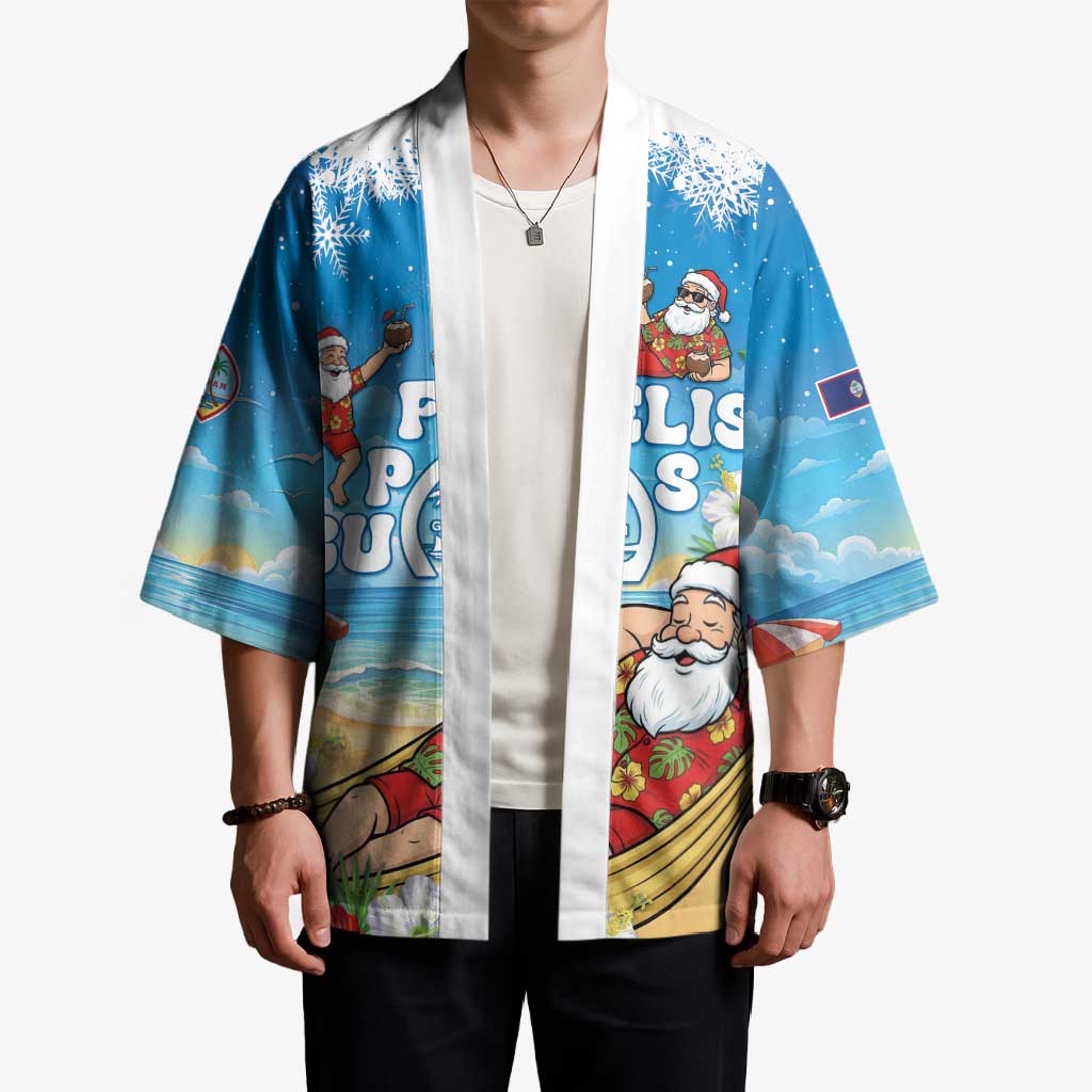Guam Christmas Kimono Felis Pasgua Chilling Santa - Polynesian Pride