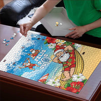 Guam Christmas Puzzle Felis Pasgua Chilling Santa - Polynesian Pride