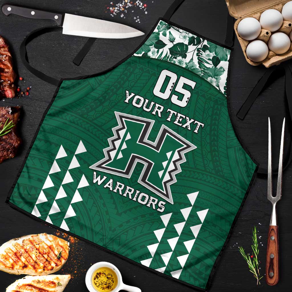 Custom Hawaii Football Apron Rainbow Warriors Tropical Vibes - Polynesian Pride