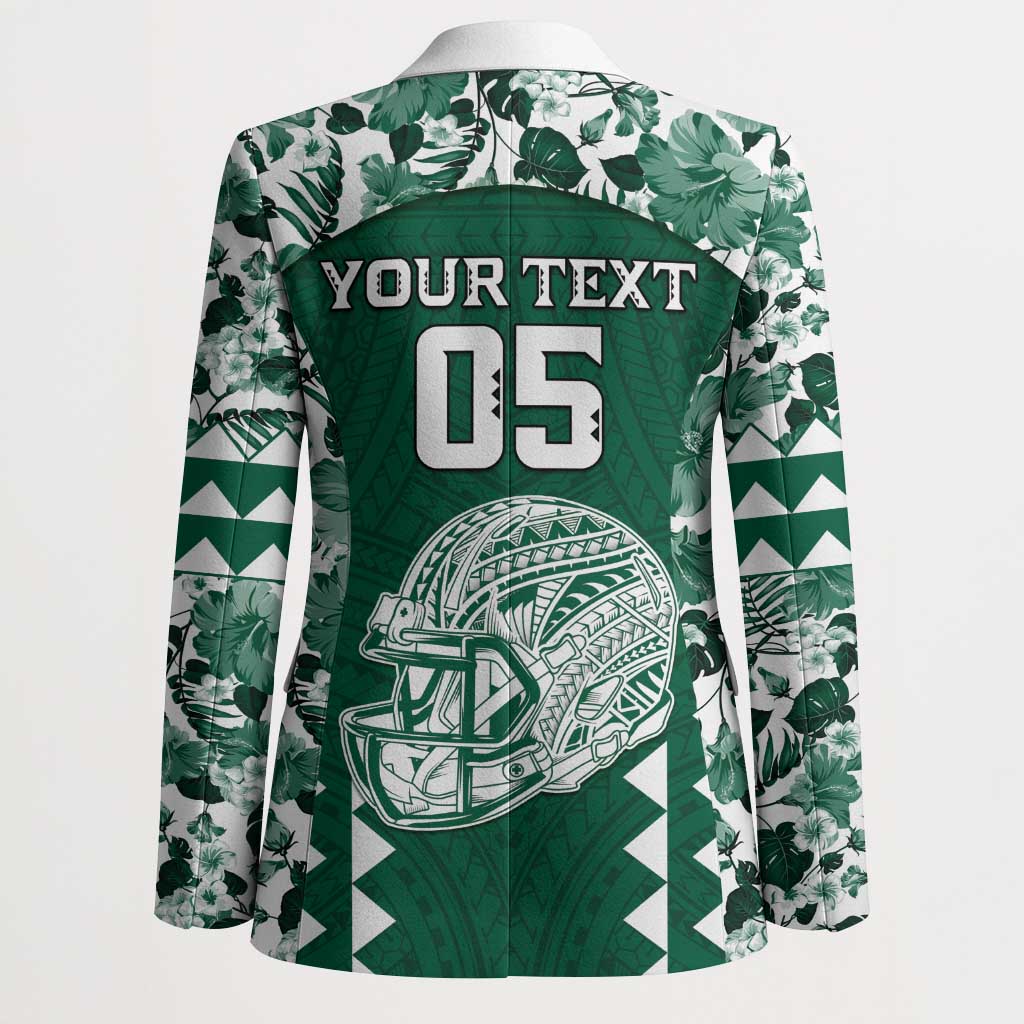 Custom Hawaii Football Blazer Rainbow Warriors Tropical Vibes - Polynesian Pride