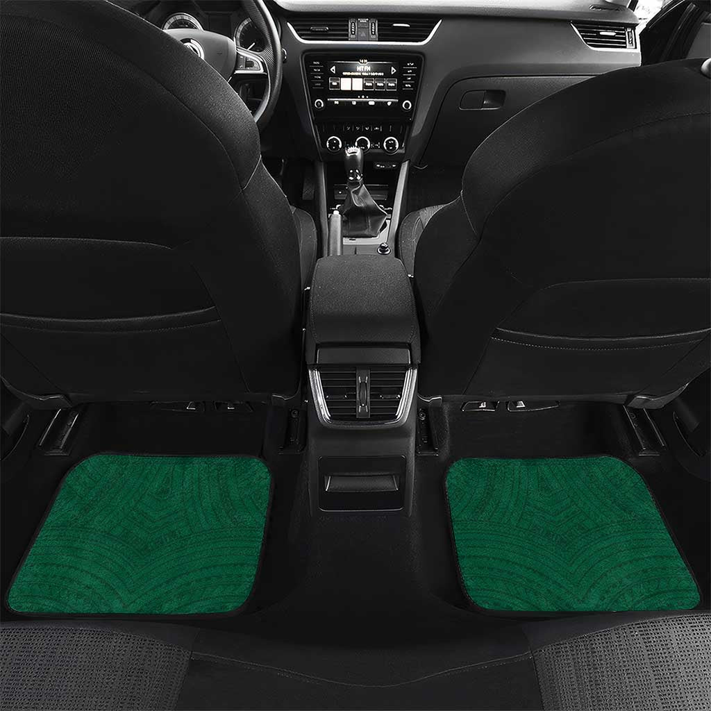 Custom Hawaii Football Car Mats Rainbow Warriors Tropical Vibes - Polynesian Pride