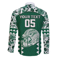 Custom Hawaii Football Family Matching Tank Maxi Dress and Hawaiian Shirt Rainbow Warriors Tropical Vibes - Polynesian Pride