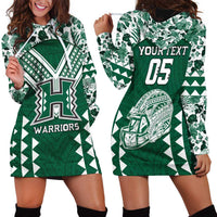 Custom Hawaii Football Hoodie Dress Rainbow Warriors Tropical Vibes - Polynesian Pride
