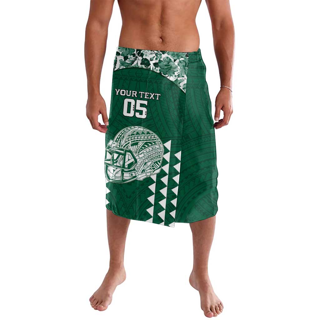 Custom Hawaii Football Lavalava Rainbow Warriors Tropical Vibes - Polynesian Pride