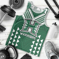Custom Hawaii Football Men Tank Top Rainbow Warriors Tropical Vibes - Polynesian Pride