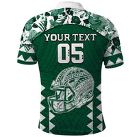 Custom Hawaii Football Polo Shirt Rainbow Warriors Tropical Vibes - Polynesian Pride