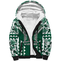 Custom Hawaii Football Sherpa Hoodie Rainbow Warriors Tropical Vibes - Polynesian Pride