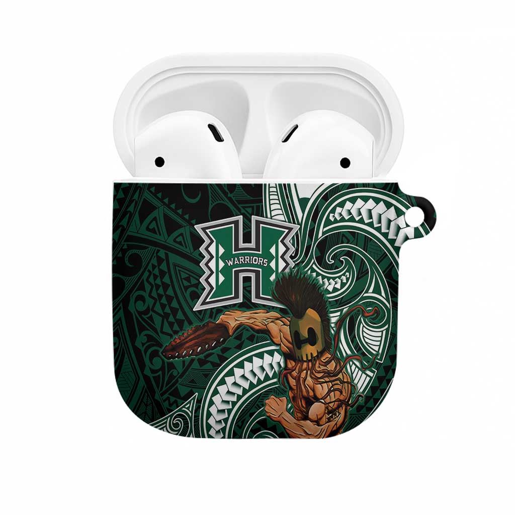 Hawaii Ikaika Warrior Football AirPods Case Polynesian Tribal Tattoo - Polynesian Pride