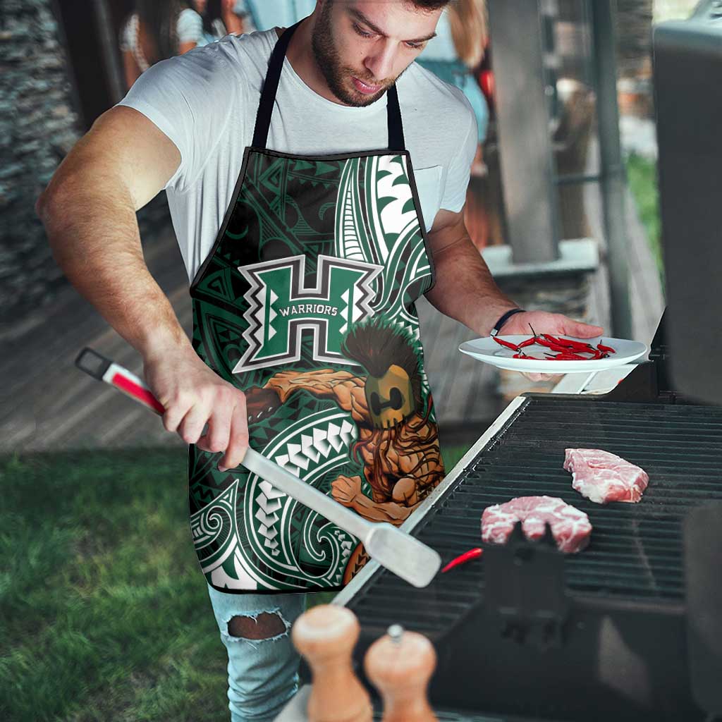Hawaii Ikaika Warrior Football Apron Polynesian Tribal Tattoo - Polynesian Pride