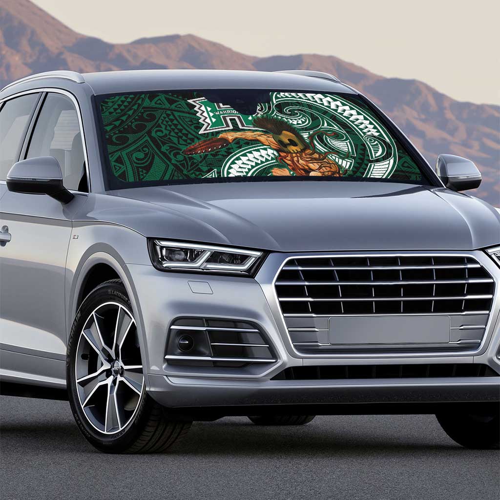 Hawaii Ikaika Warrior Football Auto Sun Shade Polynesian Tribal Tattoo - Polynesian Pride