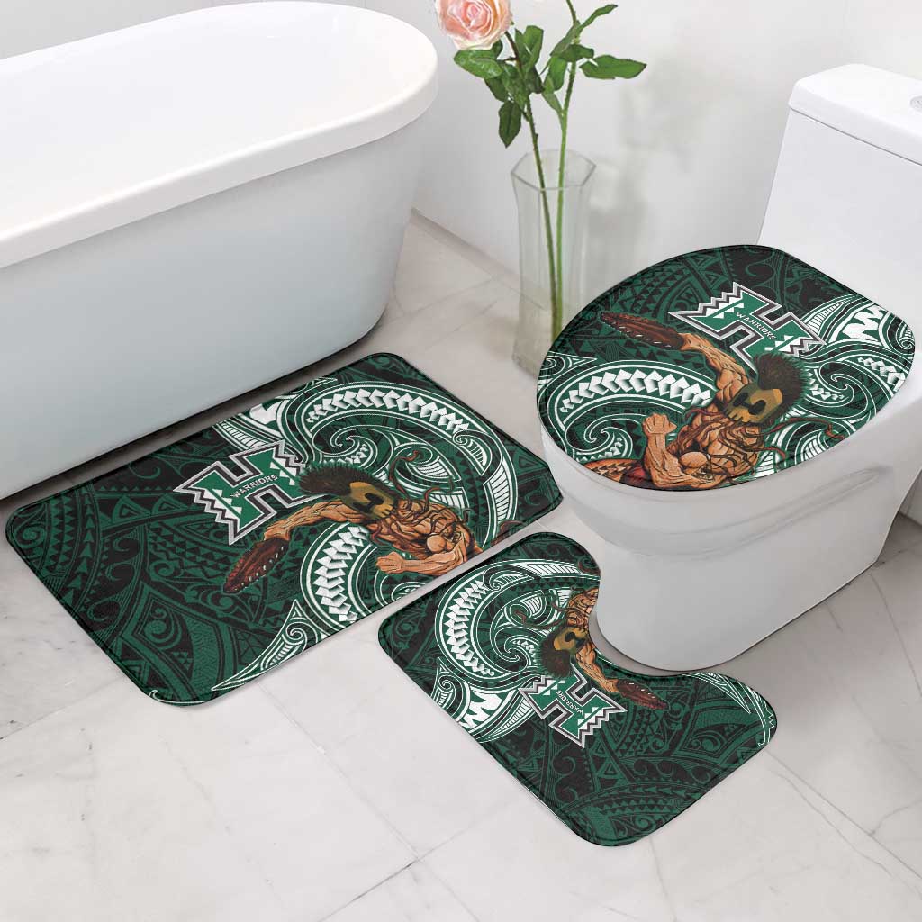 Hawaii Ikaika Warrior Football Bathroom Set Polynesian Tribal Tattoo - Polynesian Pride