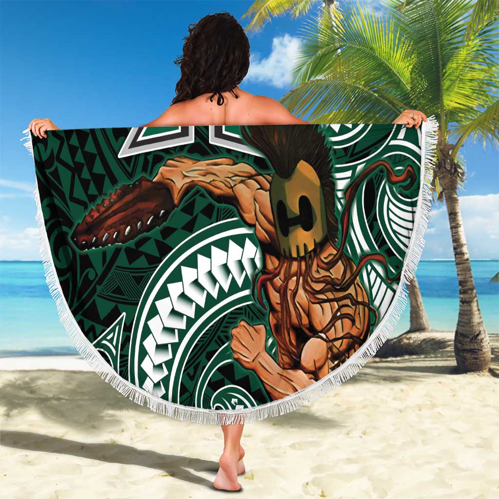 Hawaii Ikaika Warrior Football Beach Blanket Polynesian Tribal Tattoo - Polynesian Pride