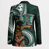 Hawaii Ikaika Warrior Football Blazer Polynesian Tribal Tattoo - Polynesian Pride