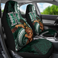 Hawaii Ikaika Warrior Football Car Seat Cover Polynesian Tribal Tattoo - Polynesian Pride