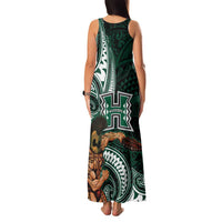 Hawaii Ikaika Warrior Football Family Matching Tank Maxi Dress and Hawaiian Shirt Polynesian Tribal Tattoo - Polynesian Pride