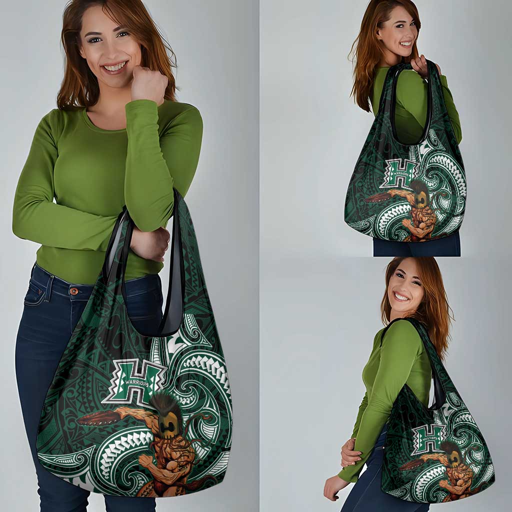 Hawaii Ikaika Warrior Football Grocery Bag Polynesian Tribal Tattoo - Polynesian Pride
