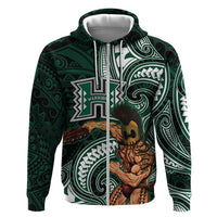 Hawaii Ikaika Warrior Football Hoodie Polynesian Tribal Tattoo - Polynesian Pride