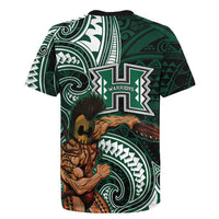 Hawaii Ikaika Warrior Football Rugby Jersey Polynesian Tribal Tattoo LT05 - Polynesian Pride