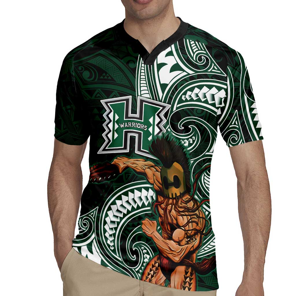 Hawaii Ikaika Warrior Football Rugby Jersey Polynesian Tribal Tattoo LT05 - Polynesian Pride