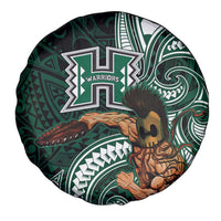 Hawaii Ikaika Warrior Football Spare Tire Cover Polynesian Tribal Tattoo - Polynesian Pride