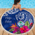 Hafa Adai Guam History and Chamorro Heritage Day Beach Blanket Blue Latte Stone LT05 - Polynesian Pride