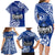 Personalised Hafa Adai Guam History and Chamorro Heritage Day Family Matching Long Sleeve Bodycon Dress and Hawaiian Shirt Blue Latte Stone LT05 - Polynesian Pride