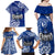 Personalised Hafa Adai Guam History and Chamorro Heritage Day Family Matching Off Shoulder Maxi Dress and Hawaiian Shirt Blue Latte Stone LT05 - Polynesian Pride