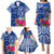 Personalised Hafa Adai Guam History and Chamorro Heritage Day Family Matching Puletasi Dress and Hawaiian Shirt Blue Latte Stone LT05 - Polynesian Pride