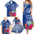 Personalised Hafa Adai Guam History and Chamorro Heritage Day Family Matching Summer Maxi Dress and Hawaiian Shirt Blue Latte Stone LT05 - Polynesian Pride