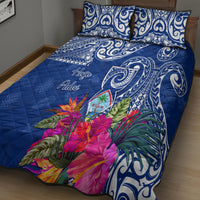 Hafa Adai Guam History and Chamorro Heritage Day Quilt Bed Set Blue Latte Stone LT05 - Polynesian Pride