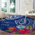 Hafa Adai Guam History and Chamorro Heritage Day Round Carpet Blue Latte Stone LT05 - Polynesian Pride