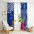 Hafa Adai Guam History and Chamorro Heritage Day Window Curtain Blue Latte Stone LT05 - Polynesian Pride