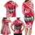 Personalised Hafa Adai Guam History and Chamorro Heritage Day Family Matching Long Sleeve Bodycon Dress and Hawaiian Shirt Red Latte Stone LT05 - Polynesian Pride