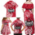 Personalised Hafa Adai Guam History and Chamorro Heritage Day Family Matching Off Shoulder Maxi Dress and Hawaiian Shirt Red Latte Stone LT05 - Polynesian Pride