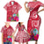 Personalised Hafa Adai Guam History and Chamorro Heritage Day Family Matching Short Sleeve Bodycon Dress and Hawaiian Shirt Red Latte Stone LT05 - Polynesian Pride