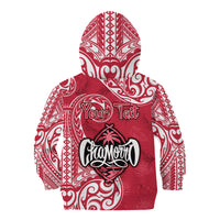 Personalised Hafa Adai Guam History and Chamorro Heritage Day Kid Hoodie Red Latte Stone LT05 - Polynesian Pride