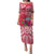 Personalised Hafa Adai Guam History and Chamorro Heritage Day Puletasi Red Latte Stone LT05 Long Dress Red - Polynesian Pride