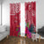 Hafa Adai Guam History and Chamorro Heritage Day Window Curtain Red Latte Stone LT05 With Grommets Red - Polynesian Pride