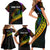 Personalised LGBT History Month Family Matching Short Sleeve Bodycon Dress and Hawaiian Shirt Proud And Happy Polynesian Dolphin LT05 - Polynesian Pride