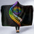 LGBT History Month Hooded Blanket Proud And Happy Polynesian Dolphin LT05 - Polynesian Pride