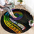 LGBT History Month Round Carpet Proud And Happy Polynesian Dolphin LT05 - Polynesian Pride